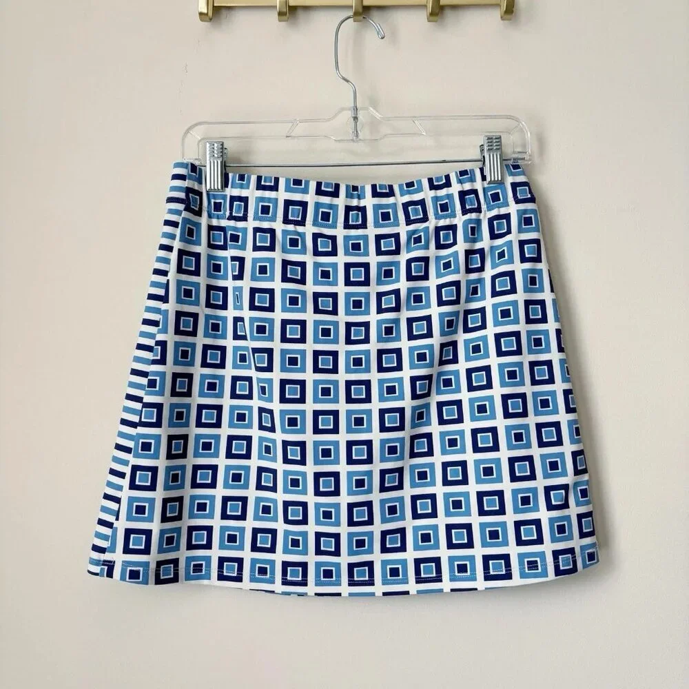 J. McLaughlin Mod Geo Print Palm Springs Skort Skirt Small